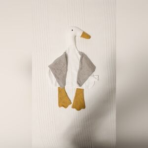 White and Gray Duck Muslin Toy